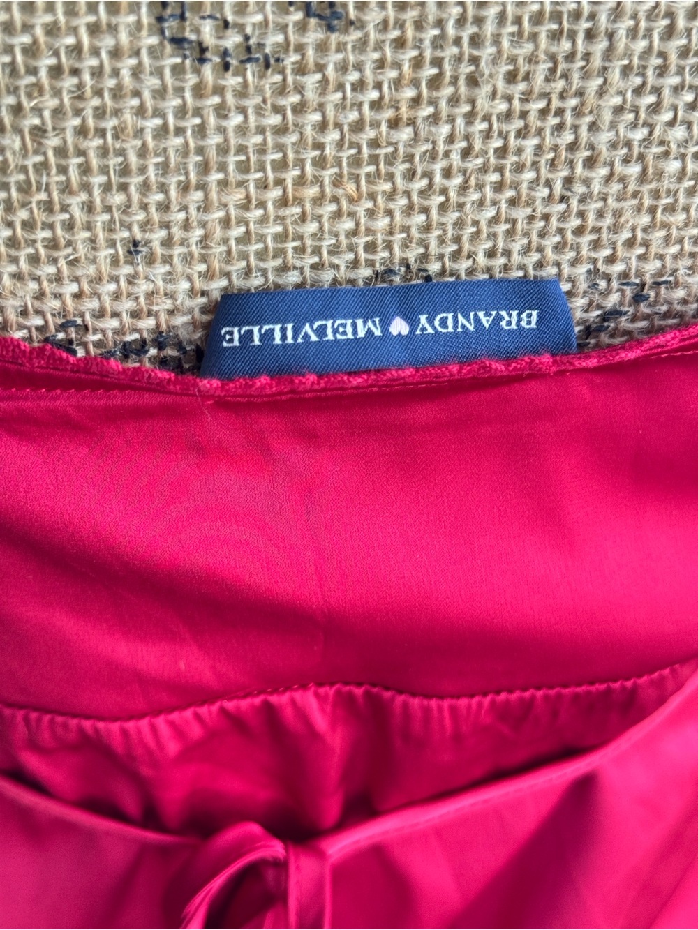 Brandy Melville Cherry Red Satin Lace Trim Cami - Picture 6 of 6